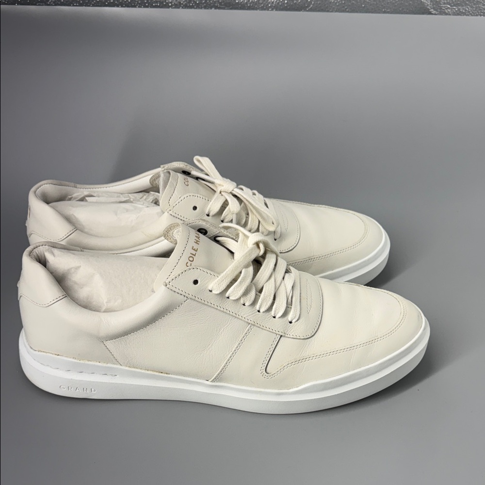 Cole Haan Men's Grand Crosscourt Traveler Off-White Sneakers Size 13
